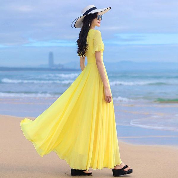 dresses summer women maxi dress solid long dress women beach sundresses casual elegant v neck short sleeve dress vestidos female v69, Black;gray
dresses summer women maxi dress solid long dress women beach sundresses casual elegant v neck short sleeve dress vestidos female v69, Black;gray