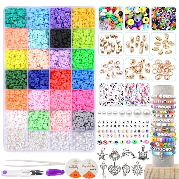 other 7200pcsbox 6mm clay bracelet beads for jewelry making kit flat round polymer heishi diy handmade accessories 230422
other 7200pcsbox 6mm clay bracelet beads for jewelry making kit flat round polymer heishi diy handmade accessories 230422