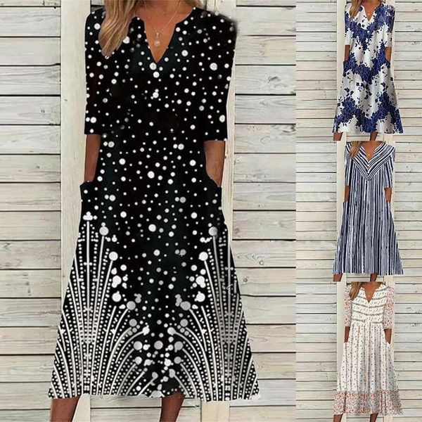 dresses half sleeve print v neck vintage dress for women casual pocket spring summer fashion streetwear loose outdoor daily long dresses, Black;gray
dresses half sleeve print v neck vintage dress for women casual pocket spring summer fashion streetwear loose outdoor daily long dresses, Black;gray