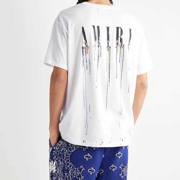designer clothing tees tshirt amiiri new 22ss painted speckled hand painted loose couple high street tee short sleeve t-shirt luxury casual, White;black
designer clothing tees tshirt amiiri new 22ss painted speckled hand painted loose couple high street tee short sleeve t-shirt luxury casual, White;black