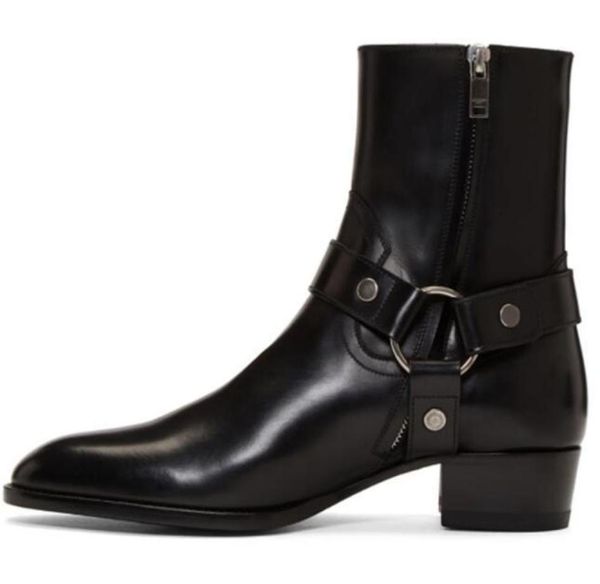 genuine leather wyatt harness boots shoes zipper inside fashion men martin boot biker boost plus size euro 38465976688, Black
genuine leather wyatt harness boots shoes zipper inside fashion men martin boot biker boost plus size euro 38465976688, Black