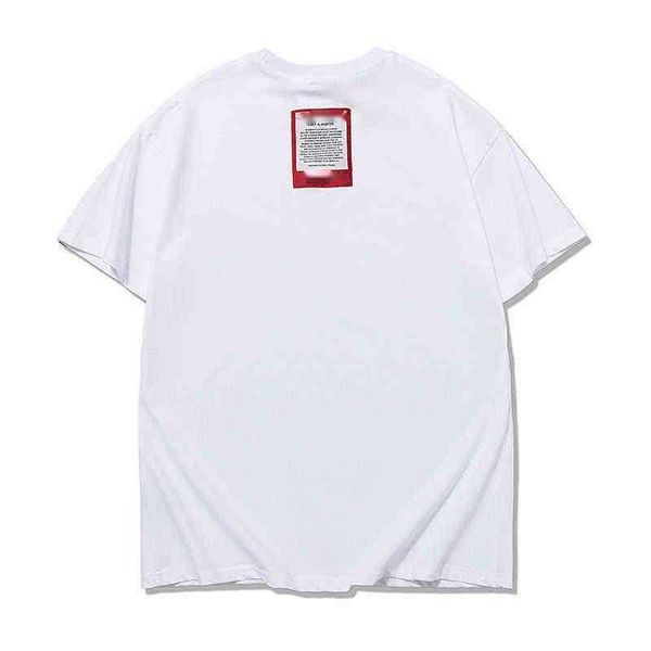 designer version short sleeve red sticker vtm loose men's and women's t-shirt fashion, White;black
designer version short sleeve red sticker vtm loose men's and women's t-shirt fashion, White;black