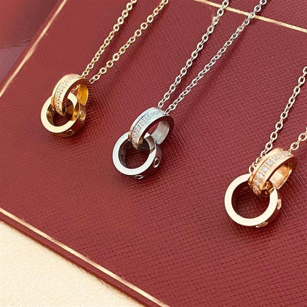designer luxury necklace gold designers jewelry silver double ring christmas gift cjeweler mens woman diamond love pendant264p
designer luxury necklace gold designers jewelry silver double ring christmas gift cjeweler mens woman diamond love pendant264p