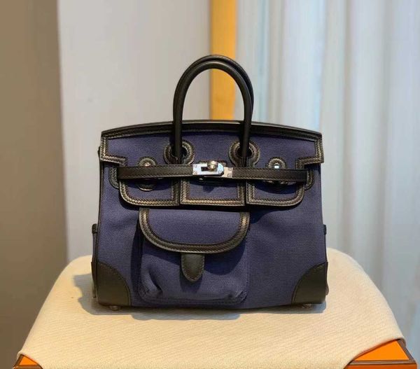 genuine cargo tote h ermes birkin canvas bag women's handheld blue personalized fashion casual women's bag 25cm new luxury ff
genuine cargo tote h ermes birkin canvas bag women's handheld blue personalized fashion casual women's bag 25cm new luxury ff