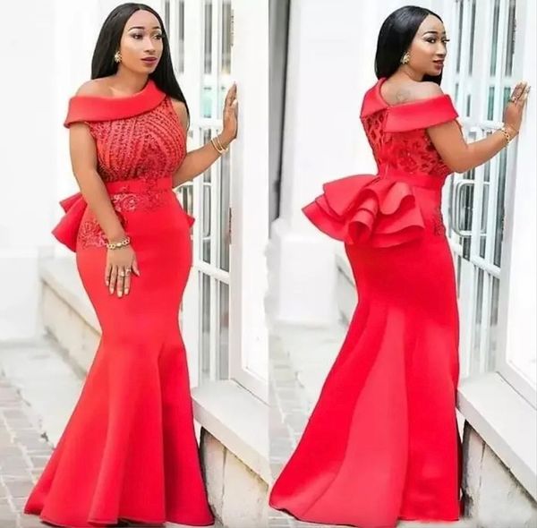 attractive red mermaid arabic evening dresses bateau neck sequined beaded evening gowns satin floor length appliqued formal prom dress, Black;red
attractive red mermaid arabic evening dresses bateau neck sequined beaded evening gowns satin floor length appliqued formal prom dress, Black;red