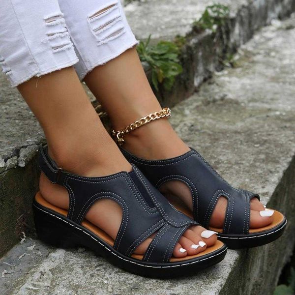 sandals 2023 new summer women wedge sandals fashion mid heels platform female sandalias premium orthopedic beach shoes plus size 43 j230422, Black
sandals 2023 new summer women wedge sandals fashion mid heels platform female sandalias premium orthopedic beach shoes plus size 43 j230422, Black