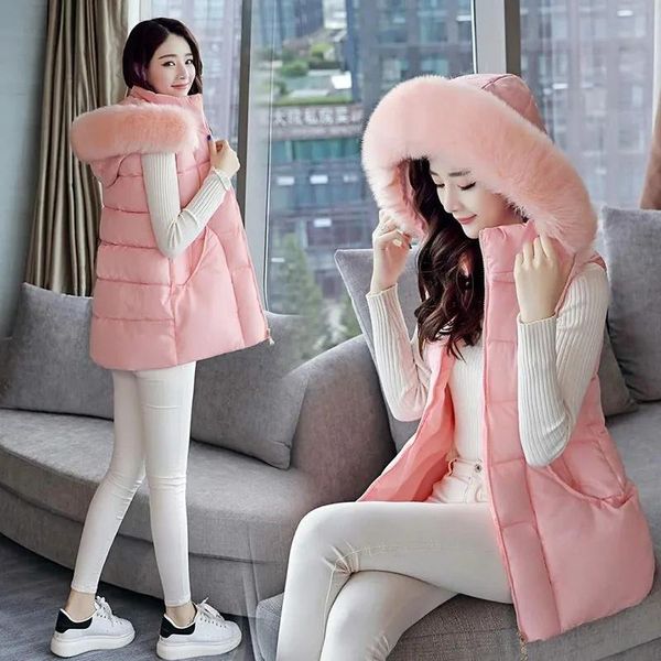 vests female grace fashion allmatch waistcoat women padded vest 2022 female autumn winter new korean hooded midlength cotton coat, Black;white
vests female grace fashion allmatch waistcoat women padded vest 2022 female autumn winter new korean hooded midlength cotton coat, Black;white