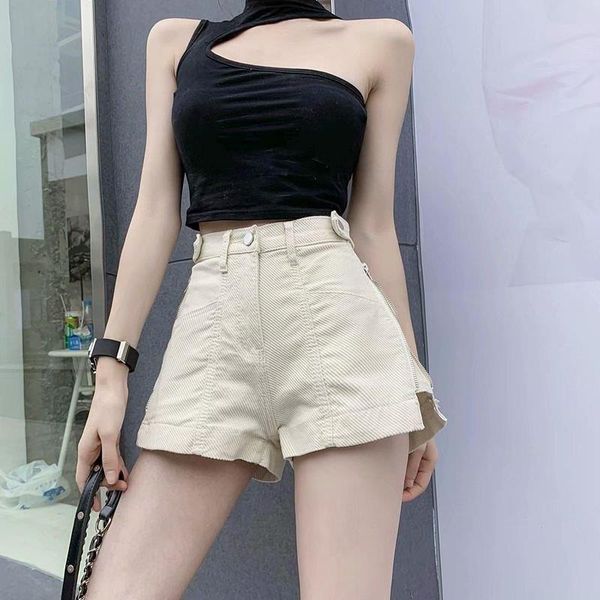 women's shorts fashion chic side zipper slim jeans loose high waist streetwear denim wide leg pants summer womens clothing 230422, White;black
women's shorts fashion chic side zipper slim jeans loose high waist streetwear denim wide leg pants summer womens clothing 230422, White;black