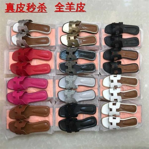 designer slippers h oran slides womens flat bottomed beach one line wear versatile net red h leather fashion diamond heel non slip, Black
designer slippers h oran slides womens flat bottomed beach one line wear versatile net red h leather fashion diamond heel non slip, Black