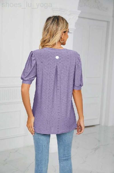 ll women blouses summer yoga outfit casual v-neck solid color shirt hollow bubble sleeve loose ll569
ll women blouses summer yoga outfit casual v-neck solid color shirt hollow bubble sleeve loose ll569