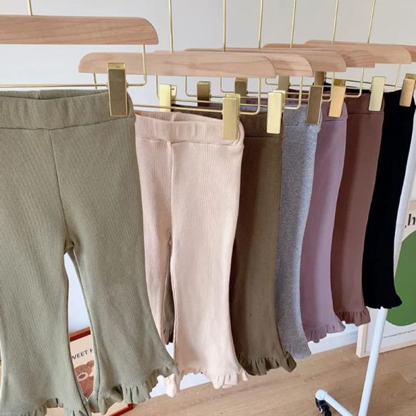 kids flare trousers toddler girls ribbed pants with ruffle legs solid color elastic children princess waist leggings fashion baby clothing 7, Blue
kids flare trousers toddler girls ribbed pants with ruffle legs solid color elastic children princess waist leggings fashion baby clothing 7, Blue