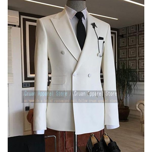 blazers new double breasted suits men sets slim fit groom white blazer with black pants 2 pieces tailormade charcoal tuxedo for wedding, White;black
blazers new double breasted suits men sets slim fit groom white blazer with black pants 2 pieces tailormade charcoal tuxedo for wedding, White;black