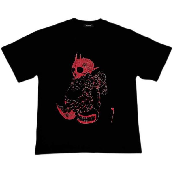 men's t-shirt madsaki fla under cover co branded vintage skull warrior print short sleeve t-shirt uc, White;black
men's t-shirt madsaki fla under cover co branded vintage skull warrior print short sleeve t-shirt uc, White;black