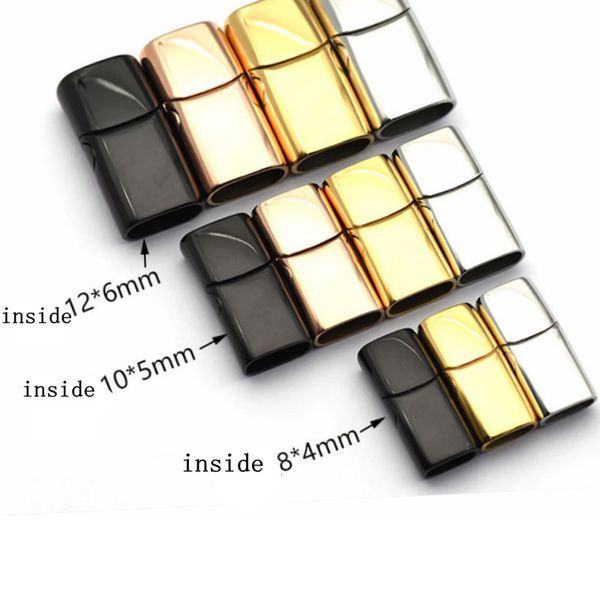 chains 10pcs stainless steel magnetic clasps hole 126mm 84mm 105mm for leather cord bracelet magnet buckle diy jewelry making clasp 230422, Silver
chains 10pcs stainless steel magnetic clasps hole 126mm 84mm 105mm for leather cord bracelet magnet buckle diy jewelry making clasp 230422, Silver