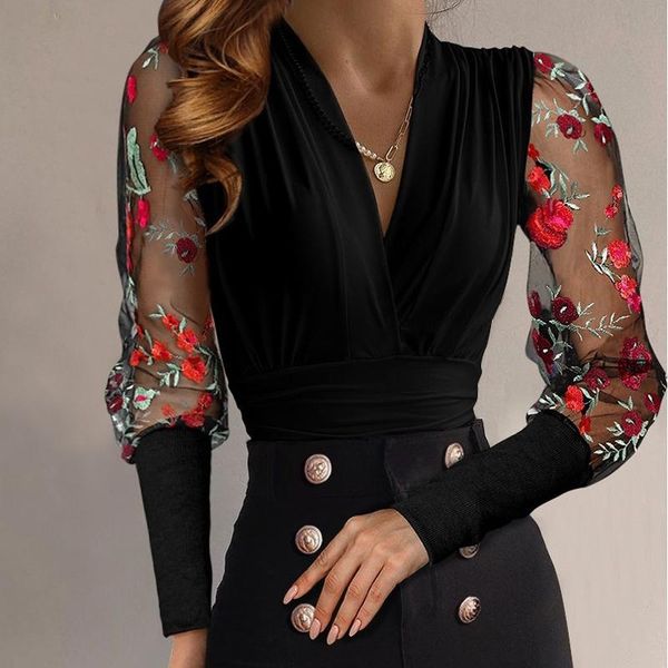 t-shirt 2022 spring office lady embroidery flower lace patchwork shirt women elegant v neck blouses autumn long sleeve hollow out, White
t-shirt 2022 spring office lady embroidery flower lace patchwork shirt women elegant v neck blouses autumn long sleeve hollow out, White
