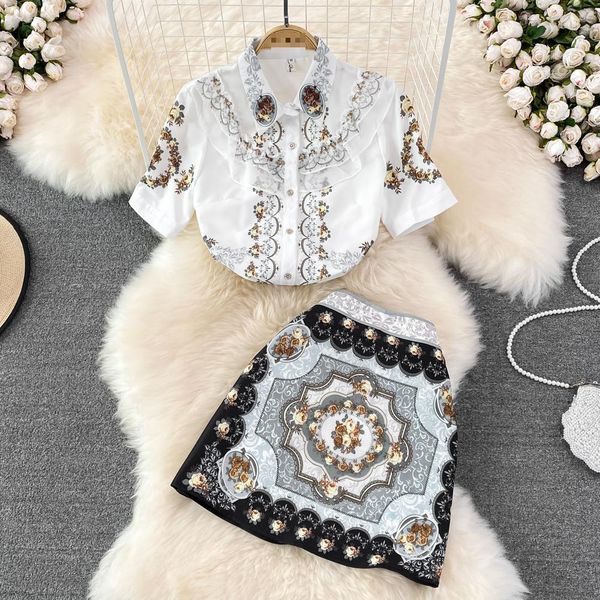 dress summer shirts and high waist skirt 2 piece sets womens outfits fashion print 2 piece sets women blouse and mini skirt suit woman, White
dress summer shirts and high waist skirt 2 piece sets womens outfits fashion print 2 piece sets women blouse and mini skirt suit woman, White