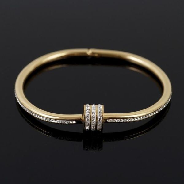 bangle luxury cz crystal gold-plated stainless steel women bracelet for women's wedding wristband jewelry dropbangle2219, Black
bangle luxury cz crystal gold-plated stainless steel women bracelet for women's wedding wristband jewelry dropbangle2219, Black