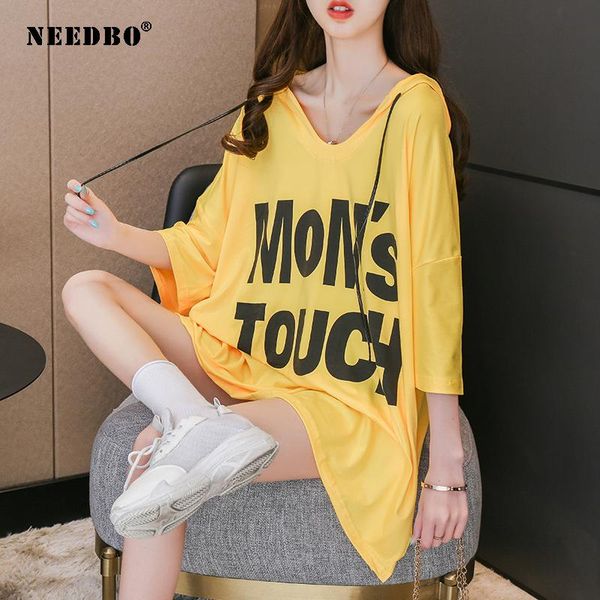 t-shirt needbo tshirt oversize women casual hooded t shirt women korean letter half sleeve tee shirt femme funny student tshirt, White
t-shirt needbo tshirt oversize women casual hooded t shirt women korean letter half sleeve tee shirt femme funny student tshirt, White