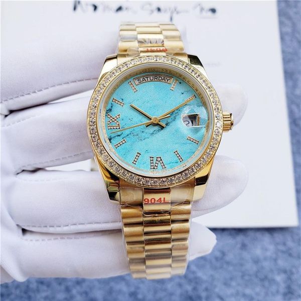 luxury designer classic fashion automatic watch inlaid with diamond size 36mm sapphire glass a ladies' favorite christmas gif241c, Slivery;golden
luxury designer classic fashion automatic watch inlaid with diamond size 36mm sapphire glass a ladies' favorite christmas gif241c, Slivery;golden