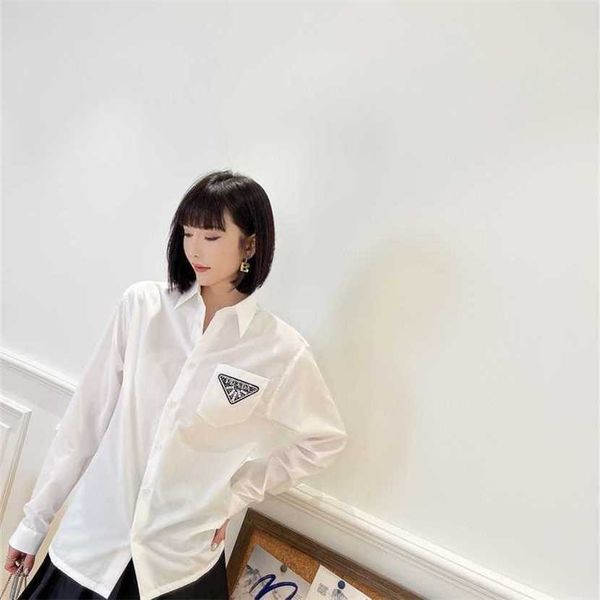 24% off family early spring new fashion classic embroidery patch triangle label diamond four seasons simple versatile shirt, White
24% off family early spring new fashion classic embroidery patch triangle label diamond four seasons simple versatile shirt, White
