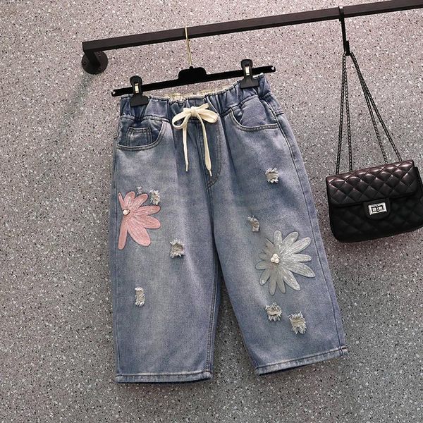 shorts 4xl plus size embroidery denim summer shorts women loose midi straight shorts vintage casual short femme hole ripped jeans c7477, White;black
shorts 4xl plus size embroidery denim summer shorts women loose midi straight shorts vintage casual short femme hole ripped jeans c7477, White;black