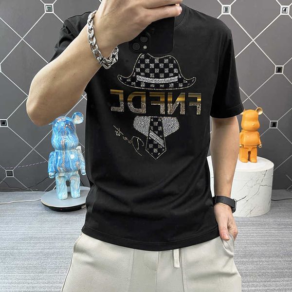 men and women t-shirtsshort sleeved t-shirt for men european goods slim fitting trend lao foye diamond base shirt men's top, White;black
men and women t-shirtsshort sleeved t-shirt for men european goods slim fitting trend lao foye diamond base shirt men's top, White;black