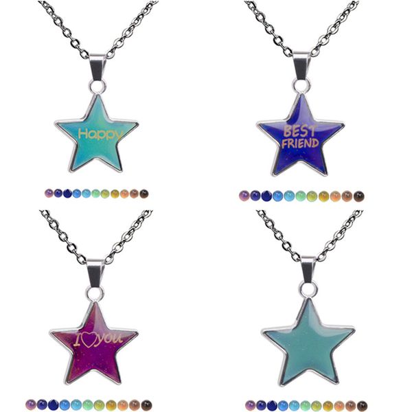 trendy star thermochromic pendant necklace woman happy friend i love you letters designer jewelry south american stainless steel silver chok
trendy star thermochromic pendant necklace woman happy friend i love you letters designer jewelry south american stainless steel silver chok