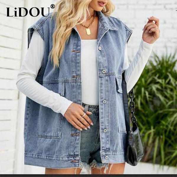 vests spring autumn streetwear loose casual denim vest women vintage sleeveless jean coat female waistcoat with pocket ladies jacket, Black;white
vests spring autumn streetwear loose casual denim vest women vintage sleeveless jean coat female waistcoat with pocket ladies jacket, Black;white