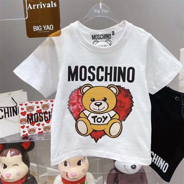 spring and summer trend designer clothing set children's clothing set girl boy clothing summer baby suit children's sports suit 2-, White
spring and summer trend designer clothing set children's clothing set girl boy clothing summer baby suit children's sports suit 2-, White