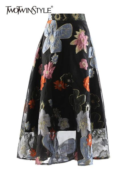 dresses twotwinstyle vintage embroidery colorblock skirt for women high waist loose midi skirts female korean fashion summer clothes new, Black;gray
dresses twotwinstyle vintage embroidery colorblock skirt for women high waist loose midi skirts female korean fashion summer clothes new, Black;gray