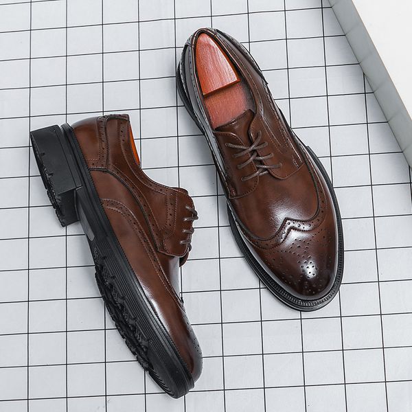 dress shoes brown handmade leather men oxford black man formal classic brogue business chaussure homme 230422
dress shoes brown handmade leather men oxford black man formal classic brogue business chaussure homme 230422