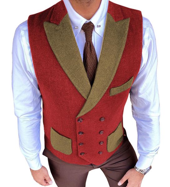 blazers men's vest army green vintage herringbone wool male gentleman business waistcoat double breasted for wedding dress vest 2022, White;black
blazers men's vest army green vintage herringbone wool male gentleman business waistcoat double breasted for wedding dress vest 2022, White;black