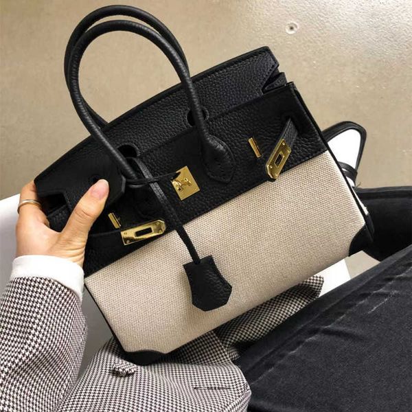 genuine tote h ermes birkin new canvas womens bag casual splicing contrast color large capacity genuine leather diagonal straddle one should
genuine tote h ermes birkin new canvas womens bag casual splicing contrast color large capacity genuine leather diagonal straddle one should