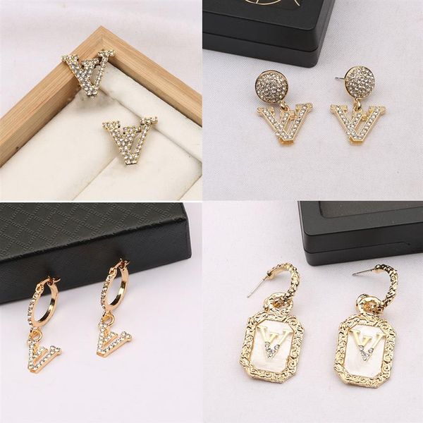 fashion stud earrings woman luxury designers earring various letter jewelry women 18k diamond valentine wedding gifts262s, Golden;silver
fashion stud earrings woman luxury designers earring various letter jewelry women 18k diamond valentine wedding gifts262s, Golden;silver