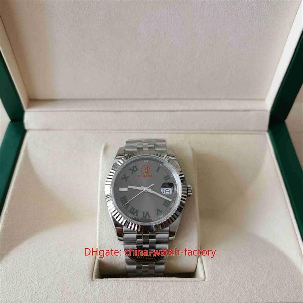 clean factory mens watch better version 41mm 126334 wimbledon jubilee bands roman gray dial watches cal 3235 mechanical movement a245w, Slivery;brown
clean factory mens watch better version 41mm 126334 wimbledon jubilee bands roman gray dial watches cal 3235 mechanical movement a245w, Slivery;brown