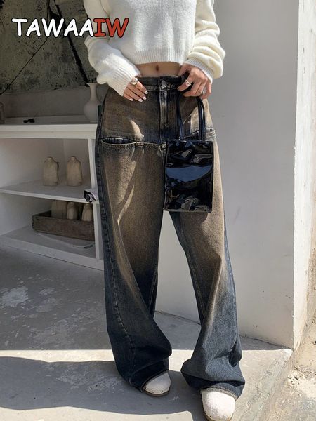 women's jeans tawaaiw american retro baggy boyfriend for women wide leg pants loose vintage do old denim y2k jean trousers chic 230422, Blue
women's jeans tawaaiw american retro baggy boyfriend for women wide leg pants loose vintage do old denim y2k jean trousers chic 230422, Blue