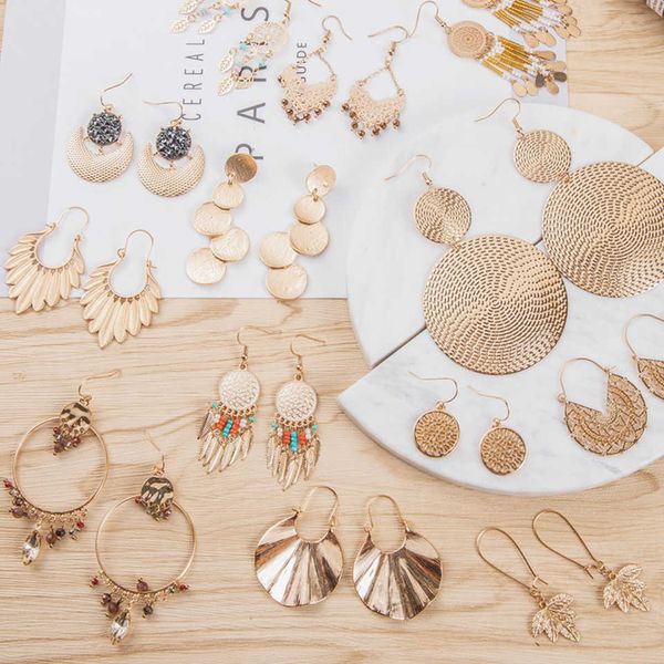 charm gold color earrings bohemian statement luxury big round earring crystal acrylic handmade women geometric fringe fashion jewelry w0422, Golden
charm gold color earrings bohemian statement luxury big round earring crystal acrylic handmade women geometric fringe fashion jewelry w0422, Golden