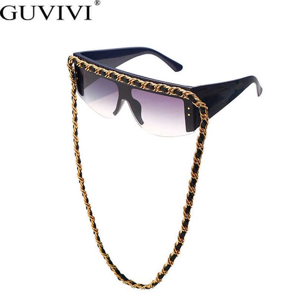 sunglasses steampunk leather knit chain sunglasses vintage semirimless oversize square eyeglasses wide leg goggle gradient uv400 shades j230, White;black
sunglasses steampunk leather knit chain sunglasses vintage semirimless oversize square eyeglasses wide leg goggle gradient uv400 shades j230, White;black