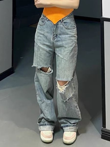 women's jeans blue casual vintage high waist jean loose street korean style pants female fashion long denim 2023 summer 230422
women's jeans blue casual vintage high waist jean loose street korean style pants female fashion long denim 2023 summer 230422