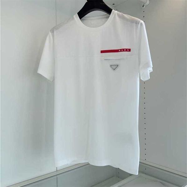20% off spring/summer new home pocket triangle t-shirt men's classic red emblem silk cotton short sleeve, White;black
20% off spring/summer new home pocket triangle t-shirt men's classic red emblem silk cotton short sleeve, White;black