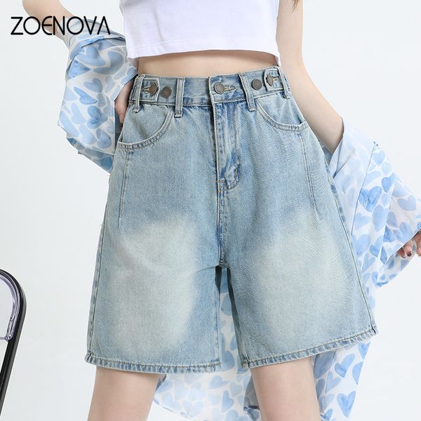 women's shorts zoenova 2023 summer style non stretch girl trend elastic waist adjustable five point pants jean's studio shoot 2304, White;black
women's shorts zoenova 2023 summer style non stretch girl trend elastic waist adjustable five point pants jean's studio shoot 2304, White;black