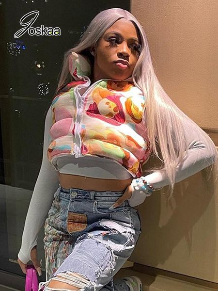 vests joskaa cartoon printing cute cotton vest women stand collar sleeveless zip up cropped puffer jacket autumn 2022 streetwear, Black;white
vests joskaa cartoon printing cute cotton vest women stand collar sleeveless zip up cropped puffer jacket autumn 2022 streetwear, Black;white