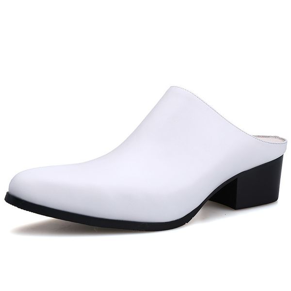dress shoes mens half slippers 5cm high heels black blue white summer office sandals genuine leather pointed toe fashion slides 230422
dress shoes mens half slippers 5cm high heels black blue white summer office sandals genuine leather pointed toe fashion slides 230422
