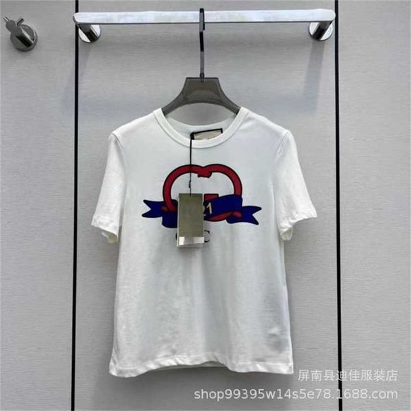 24% off spring/summer new women's family pure cotton round neck printed short sleeve t-shirt interlocking gujia 1921 letter, White
24% off spring/summer new women's family pure cotton round neck printed short sleeve t-shirt interlocking gujia 1921 letter, White
