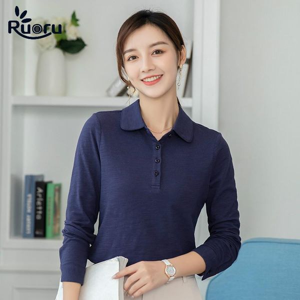 polos ruoru korea style 100% cotton polo whirt women blusas polo mujer 2020 new long sleeve women polos casual ladies shirt, White
polos ruoru korea style 100% cotton polo whirt women blusas polo mujer 2020 new long sleeve women polos casual ladies shirt, White