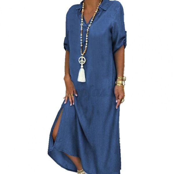 dresses 2022 new women denim dress women vintage half sleeve side slitting vneck loose long elegant party dress, Black;gray
dresses 2022 new women denim dress women vintage half sleeve side slitting vneck loose long elegant party dress, Black;gray