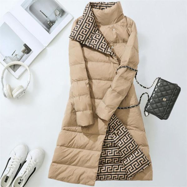parkas double sided down long jacket women luxury 2022 turtleneck white duck down coat button elegant warm parkas snow outwear, Black
parkas double sided down long jacket women luxury 2022 turtleneck white duck down coat button elegant warm parkas snow outwear, Black