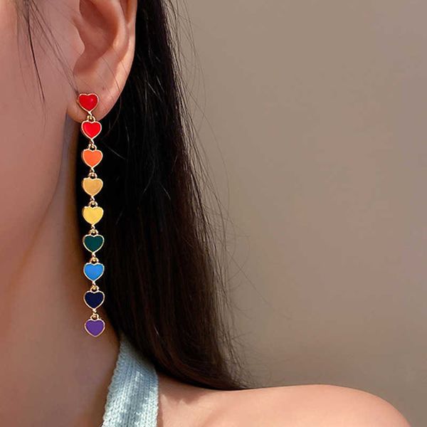charm colorful small heart tassel earrings enamel drip oil long hanging drop earrings for women girl cute romantic party jewelry w0422, Golden
charm colorful small heart tassel earrings enamel drip oil long hanging drop earrings for women girl cute romantic party jewelry w0422, Golden
