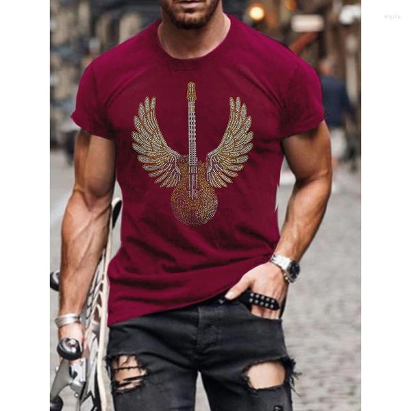 men's t shirts fashion men's clothing oversized tee y2k guitar rhinestone designer short sleeve punk casual street hhh, White;black
men's t shirts fashion men's clothing oversized tee y2k guitar rhinestone designer short sleeve punk casual street hhh, White;black