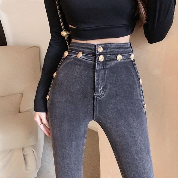 jeans 2023 new fashion gold button women pencil denim pants high waist jeans slim skinny trousers fit lady casual jeans plus size, Blue
jeans 2023 new fashion gold button women pencil denim pants high waist jeans slim skinny trousers fit lady casual jeans plus size, Blue